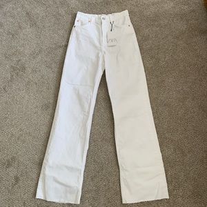 Zara High Rise Full Length Jeans